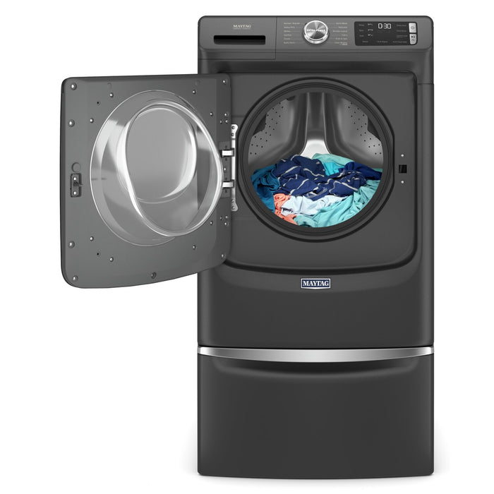 Maytag 15.5\" H Laundry Pedestal w/Storage Drawer - Volcano Black