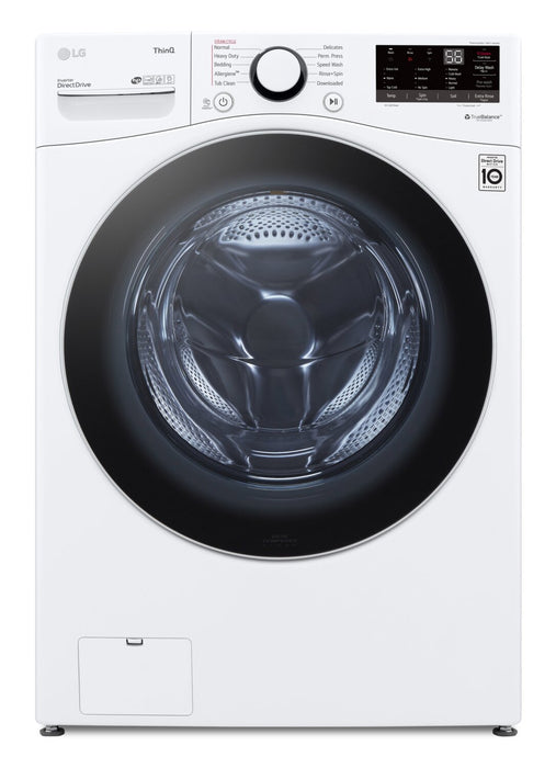 LG 5.2 Cu. Ft. Front-Load Washer 7.4 Cu. Ft. Electric Dryer with AI - White