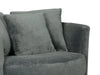 Midi Chenille Swivel Cuddler Chair - Plush Thunder 