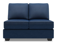 Sofa Lab Roll Armless Loveseat - Pax Navy 