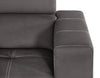 Drake Faux Suede Chair with Pull-Out Ottoman - Cement 