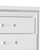 Max Chest - White - Glam style Chest in White Asian Hardwood, Medium Density Fibreboard (MDF), Plywood
