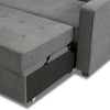 Corey Velvet Futon - Grey 