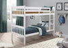 Miko Twin Open Panel Bunk Bed – White 