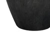 24" Black Textured Ceramic Table Lamp with Ivory Shade|Lampe de table de 24 po en céramique texturée noire avec abat-jour ivoire