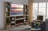 Axel 74" 3-Piece Entertainment Centre with Electric Fireplace and Storage for TVs up to 85"- Taupe|Meuble audio-vidéo Axel 3 pièces de 74" avec foyer électrique et rangement pour téléviseurs jusqu’à 85 po - taupe