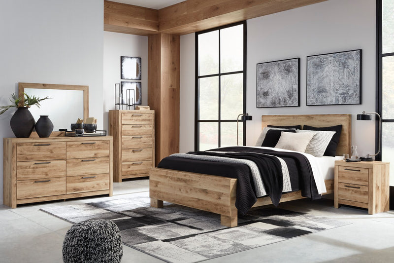 Derekson Bedroom Dresser Mirror - Natural