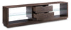 Alex 72” TV Stand  - Contemporary style TV Stand in Walnut Oak