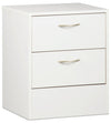Arlo Bedside 2-Drawer Nightstand, 18.3\"W x 22\"H, Made in Canada - White