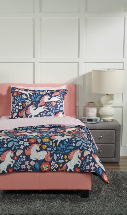 Hallie Striped 3-Piece Twin Cotton Sheet Set - Pink