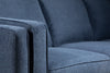 Kassia Linen-Look Sofa - Blue 