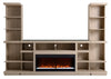 Axel 74" 3-Piece Entertainment Centre with Electric Fireplace and Storage for TVs up to 85"- Taupe|Meuble audio-vidéo Axel 3 pièces de 74" avec foyer électrique et rangement pour téléviseurs jusqu’à 85 po - taupe