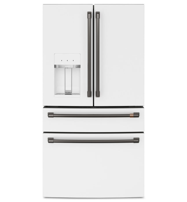 Café 4-Piece Brushed Black Handle Kit for French-Door Refrigerator - CXQB4H4PNBT
