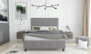 Page Full Bed - Grey - Contemporary style Bed in Grey Medium Density Fibreboard (MDF)
