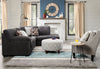 Morty 2-Piece Chenille Right-Facing Condo Sectional - Grey 