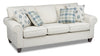 Scarlett Chenille Sofa - Ecru 