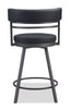 Products Mila Counter-Height Swivel Stool – Black 