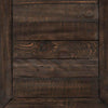 Morgan Chairside Table with USB - Brown - Rustic style End Table in Dark brown Reclaimed Wood, Pine, Plywood