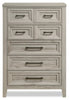 Lara Bedroom Chest of Drawers, 5-Drawer, 33.9"W x 50.5"H - Antique Grey | Commode verticale Lara de 33,9 po (L) x 50,5 po (H) à 5 tiroirs pour la chambre à coucher - gris antique