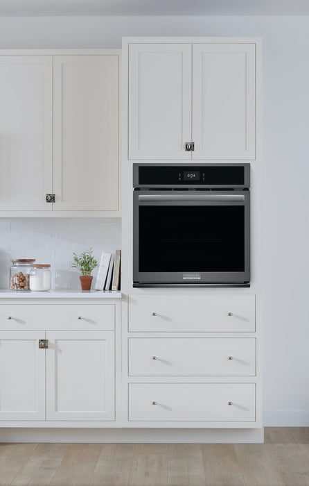 Frigidaire Gallery 27\" 3.8 Cu. Ft. Electric Single Wall Oven with Total Convection - Smudge-Proof® Black Stainless Steel - GCWS2767AD