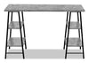 Jonnie Desk - Grey Stone-Look  