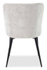 Lexi Dining Chair with Velvet-Look Fabric, Metal - Taupe | Chaise de salle à manger Lexi en tissu d’apparence velours et en métal - taupe