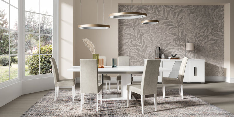 Raia Dining Server with Storage - Made in Italy, Modern, 79.5\"W - White