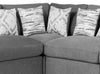 Scott Living Evolve Modular 4-Piece Linen-Look Fabric Pit Sofa Sectional with Feather Down Cushions - Charcoal|Sofa sectionnel modulaire de style cocon Evolve de Scott Living 4 pièces en tissu d’apparence lin avec coussins en duvet et plumes - anthracite