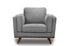 Kassia Linen-Look Chair - Grey 