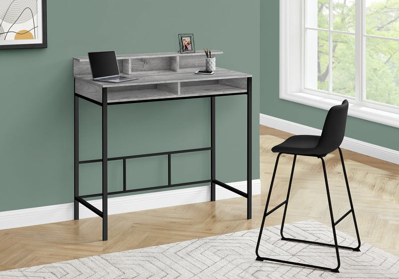 Melissa 47.25\" Standing Office Desk with Cubbies - Grey