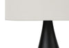 18" Black Metal 2-Piece Set, with Two Table Lamps|Ensemble 2 lampes de table de 18 po en métal noir