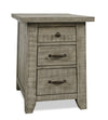 Colson 18\" Rustic Chairside Table with Storage - Driftwood 