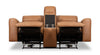Scott Living Prescott 79" Genuine Leather Power Reclining Loveseat with Power Headrests - Butternut Brown | Causeuse à inclinaison électrique Prescott de Scott Living de 79 po en cuir véritable avec appuie-têtes électriques - brun courge musquée