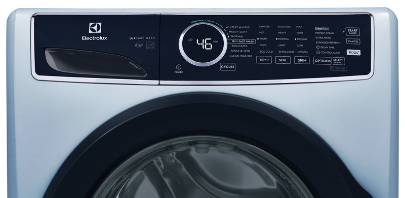 Electrolux 5.2 Cu. Ft. Front-Load High-Efficiency Steam Washer - Glacier Blue - Stackable - ELFW7437AG