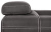 Drake Faux Suede Chair with Pull-Out Ottoman - Cement 