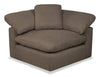 Eclipse Linen-Look Fabric Modular Loveseat - Slate 