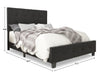 Page Full Bed - Charcoal - Contemporary style Bed in Charcoal Medium Density Fibreboard (MDF)
