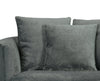 Midi Chenille Swivel Cuddler Chair - Plush Thunder 
