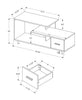 Sara 48” TV Stand - Black 