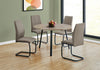 Heath Dining Chair - Contemporary style Dining Chair in Taupe Metal