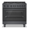 Bosch 800 Series 3.4 Cu. Ft. Industrial-Style Freestanding Gas Range - HGS8645UC 