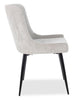 Lexi Dining Chair with Velvet-Look Fabric, Metal - Taupe | Chaise de salle à manger Lexi en tissu d’apparence velours et en métal - taupe