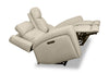 Scott Living Prescott 79" Genuine Leather Power Reclining Loveseat with Power Headrests - Platinum Grey | Causeuse à inclinaison électrique Prescott de Scott Living de 79 po en cuir véritable avec appuie-têtes électriques - gris platine