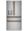 Café 4-Piece Brushed Copper Handle Kit for French-Door Refrigerator - CXQB4H4PNCU 