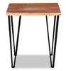 Kaleb End Table - Contemporary, Industrial, Rustic style End Table in Natural acacia wood Acacia