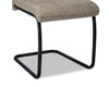 Heath Dining Chair - Contemporary style Dining Chair in Taupe Metal