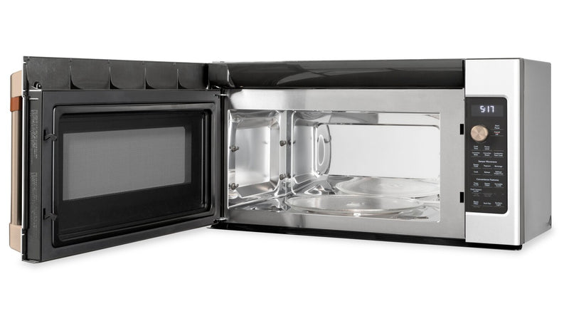 Cafe 1.7 Cu. Ft. Over-the-Range Microwave with Convection and Air Fry - Matte White - CVM517P4RW2