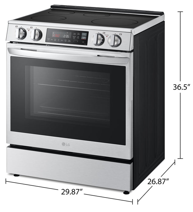 LG 6.3 Cu. Ft. Smart Induction Range with Air Fry and ProBake Convection® - Smudge Proof Stainless Steel - LSIL6334F