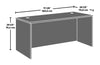 Affirm Commercial Grade 72" x 30" Desk - Classic Cherry 