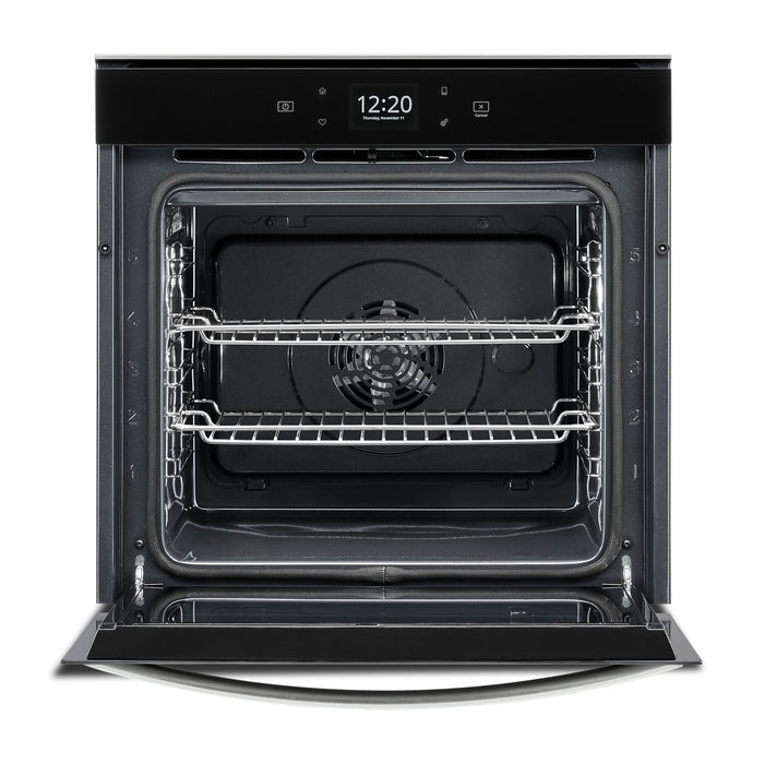 Whirlpool 24\" 2.9 Cu. Ft. Electric Single Wall Oven with True Convection - Fingerprint Resistant Stainless Steel - YWOS52ES4MZ